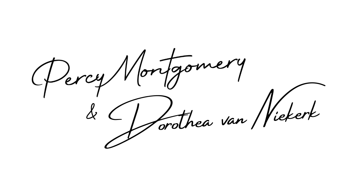 Two names written in cursive on a white background